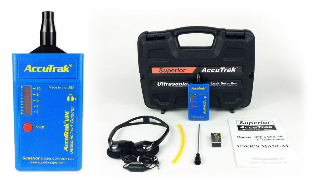 Accutrak VPE Ultrasonic Leak Detector Standard Kit